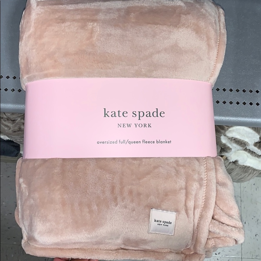 Kate Spade NWT Blanket - Mauve Pink